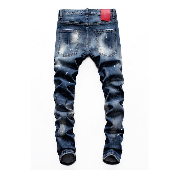 

dsquared2 men dsquared2 мода 2019 мужских джинсов дизайнер лучших качеств джинсы dsn4 синей осень и зима человек длинных штанов бесплатной, Blue