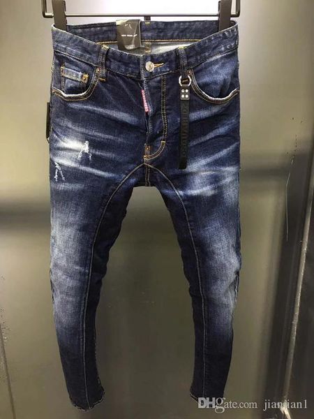 

Explo ion model d2019 fa hion new men 039 jean without hole lim feet cla ic print micro ela tic men 039 wild fa hion trend
