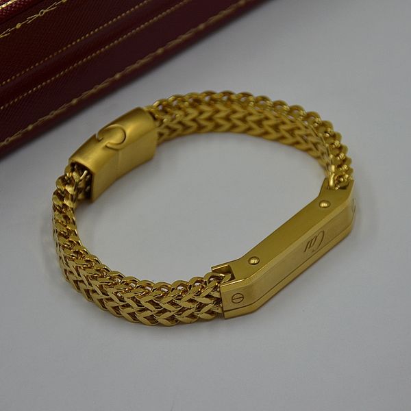 

classics design titanium steel weave bracelet for cartler branding french man wear jewelry bracelets pulseira and ballpoint pen, Blue;orange