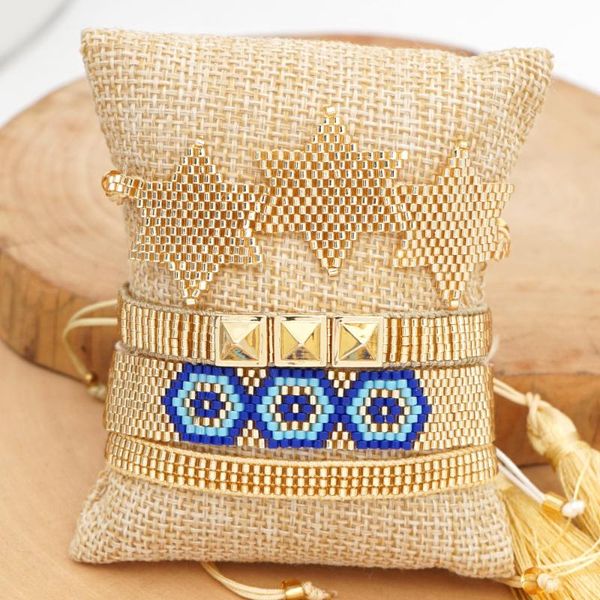 

zhongvi mexico bracelets miyuki evil eye bracelet turkish eye jewelry men gold star pulseras mujer moda 2020 women insta armband, Black