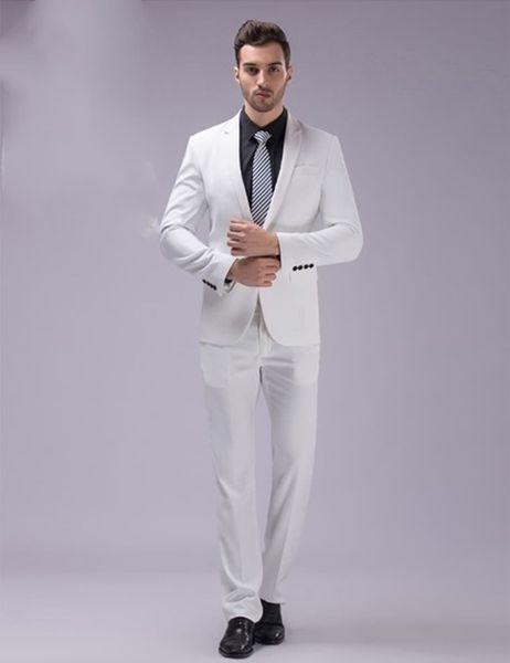

notch lapel wedding tuxedos slim fit suits for men groomsmen suit two pieces prom formal suits (jacket+pants+tie) 036, Black;gray