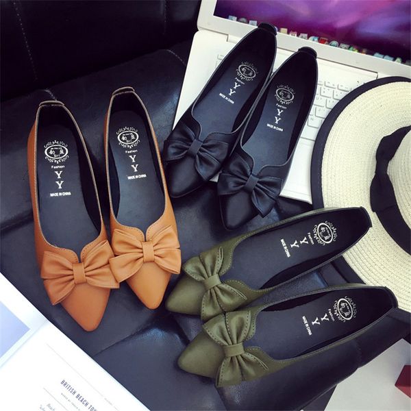 

2020 womens sandals shoe woman leather flat shoes fashion hand-sewn bowknot leather loafers female hole hole shoes women flats, Black