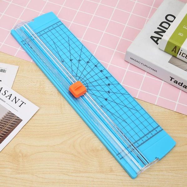 

1pc тройные гусеницы бумаги триммер лезвия для photo paper cutter гильотинные card триммер линейка домашнего офиса мини-резак для бумаги