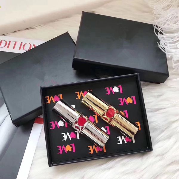 

HOT 2pcs in 1 Matte Lipstick Set Rouge a levre Lip Gloss Lipgloss Sets Maquiagem Kit