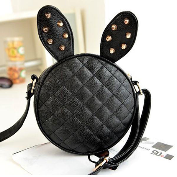 

women messenger bags 2019 fashion new arrivals rabbit ear shape ladies luxury leather handbag shoulder bag girl handbag