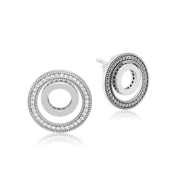 

circles earrings silver 925 jewelry forever stud earrings for women gift real 925 sterling silver earing e132, Golden;silver