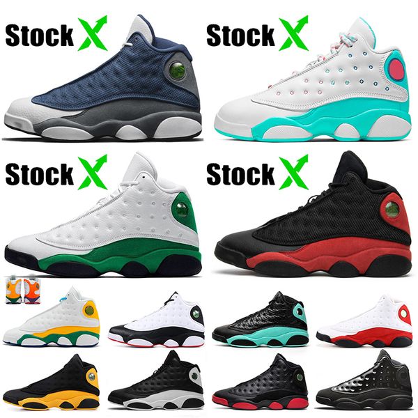 

2020 flint 13 13s xiii soar green pink lucky green bred jumpman mens womens basketball shoes size 13 lakers court purple trainers sneakers, White;red