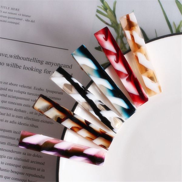 

fashion chic plaid women acetic acid hairpin geometric hair clip barrette hairband bobby pin hair accessories