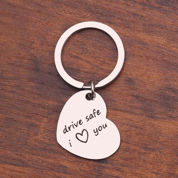 

meibeads custom keyring gifts engraved drive safe i love you keychain couples boyfriend girlfriend husband jewelry key chain