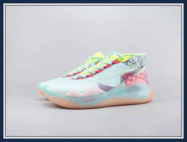 

kd 12 eybl basketball shoe men kevin durant red orbit blue glaze orange pulse sports shoes