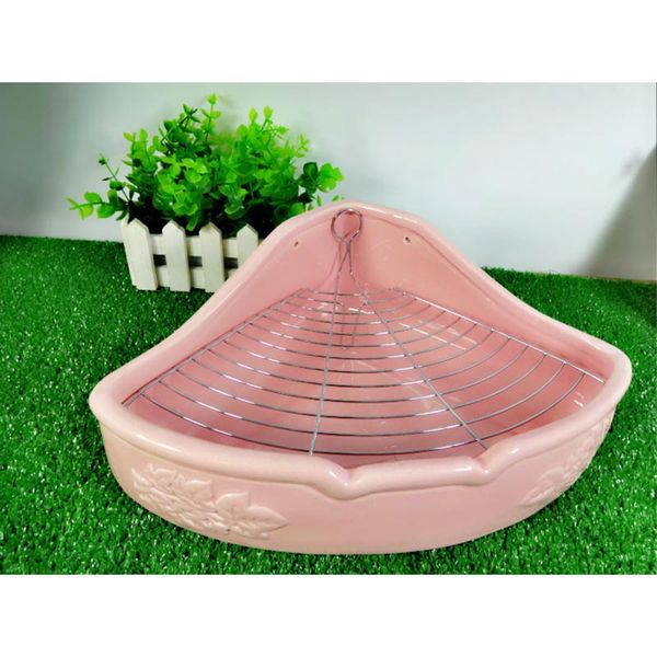 

керамические pet туалет potty trainer corner помет box для шиншилла кролик hamster p7ding