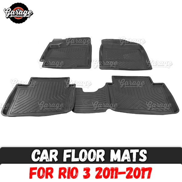 

автомобильные коврики для kia rio 3 2011-2017 резина 1 компл. / 4 шт. или 2 шт. аксессуары защита ковра стайлинга автомобилей украшения