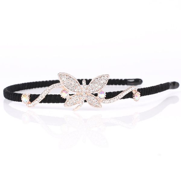 

beautiful princess hair hoop headband girl elegant kids girl headbands with rhinestone hair bands headwear accessories, Golden;white