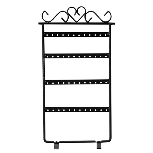 

metal earring rack jewelry display creative multi-purpose 48-hole earring holder jewelry hanger display, Pink;blue
