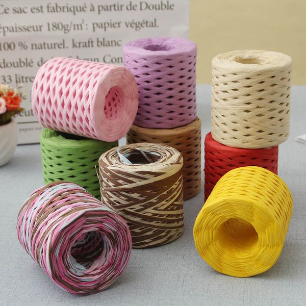 

200m /roll diy hand-woven rope eco-friendly decoration gift box birthday / parties/ wedding wrapping string multicolour packing, Black;white