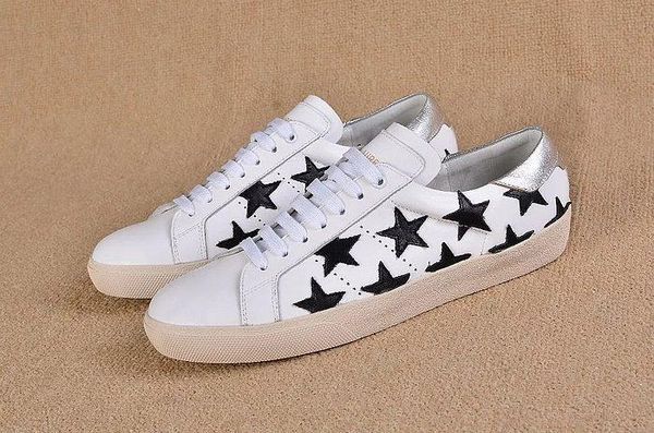 

new arrival sl casual mens and women flats casual shoes star chaussure loafers shoes sneakers 35-44 01, Black