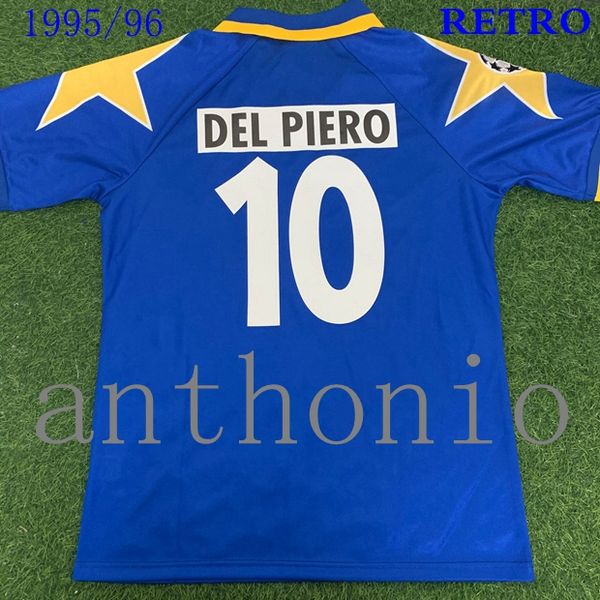

1995/96/97 retro soccer jerseys star pilro 21 del piero 10 vialli 9 ravanelli 11 conte sousa futbol jersey football shirts trikot maglia cam, Black;yellow