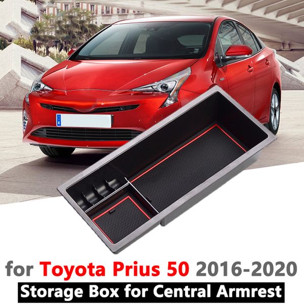 

replacement for prius 50 2016-2018 armrest sundries tidying storage box center console organizer insert tray