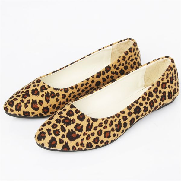 

flats 2018 maternity shoes spring new boat shoes hit europe and the united states hit leopard women's flat heel size, Black