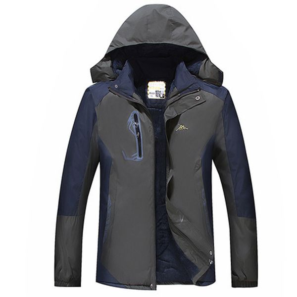 

2019 new style men thick raincoat jacket casual warm autumn and winter large size coat, Black