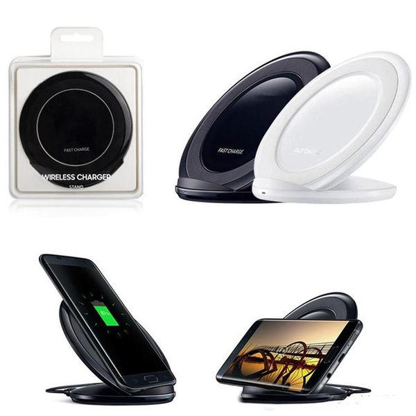 Universal-Schnellladegerät Qi Wireless-Ladegerät Pad Vertikale Ladestation Ständer Handyhalter für Samsung Galaxy S10 S9 Plus für iPhone XR XS