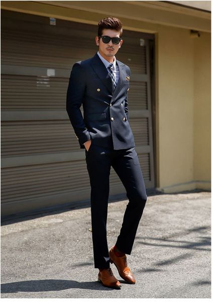 

дешевые и прекрасные двубортный groomsmen пик отворот жених смокинги мужские костюмы свадьба / выпускной вечер лучший блейзер (куртка + брюк, Black;gray