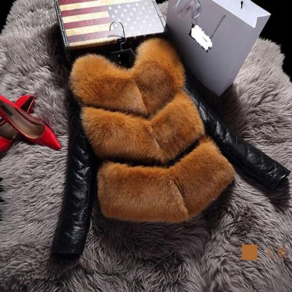 

2019 winter women faux fur coat artificial fur overcoat furry jacket manteau femme hiver plus size furry fake outwear z192, Black