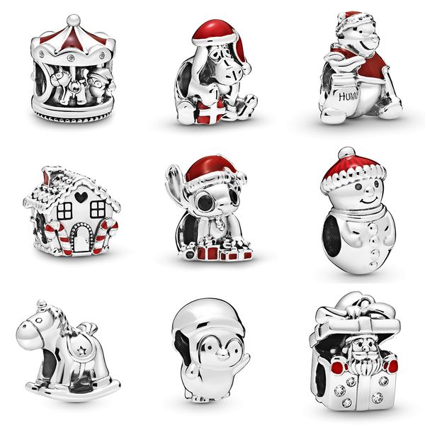 

slovecabin 2019 winter collection original 925 sterling silver beads charms for jewelry making fashion christmas gift wholesale