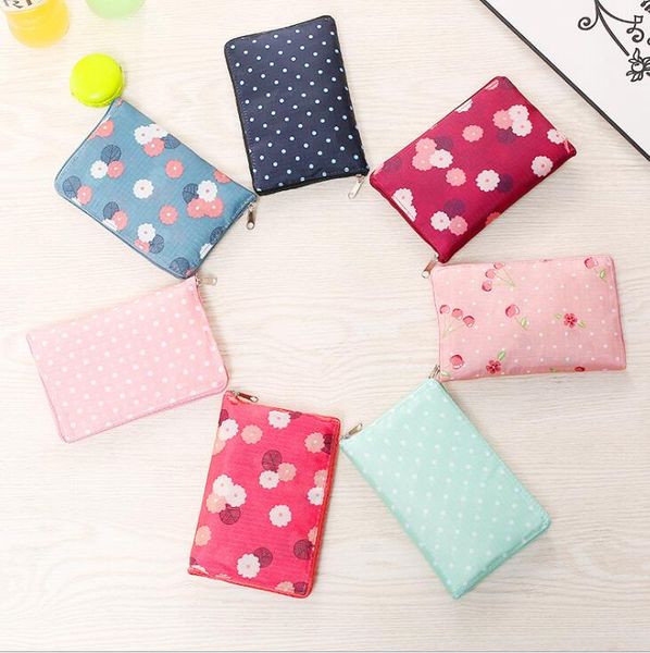 

100pcs shopping bags durable printing foldable totes bags waterproof reusable home storage bag