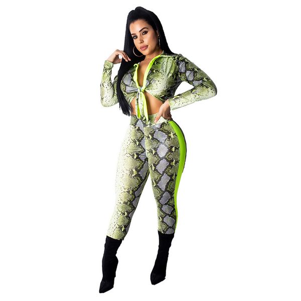 

new arrive snakeskin print overalls summer long sleeve bodysuit hollow body mujer 9007, Black;white