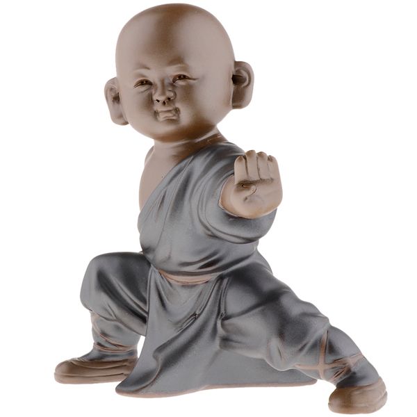 

ceramic small statue kung fu monk figurine tea pet ornaments