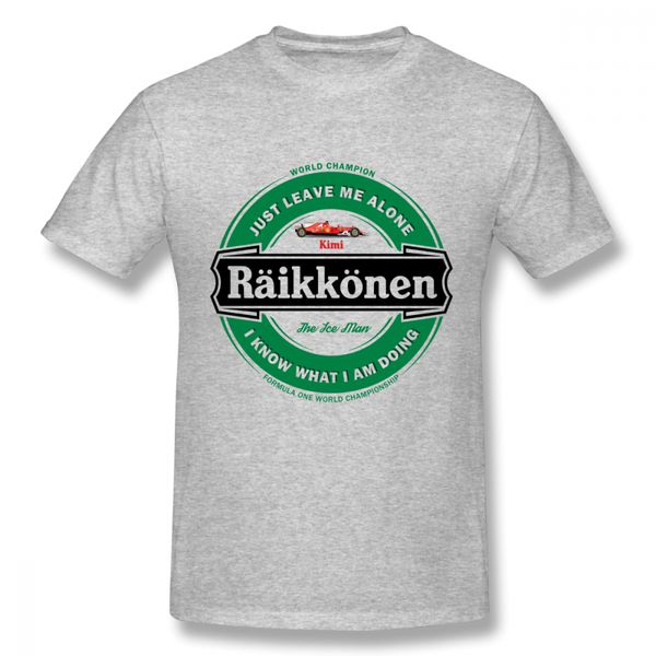 

kimi raikkonen t shirt men casual tshirt short sleeves pure cotton tees o neck t-shirts plus size apparel friend gift, White;black