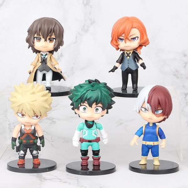 

5 стиль аниме my hero academia рисунок shoto todoroki фигурка пвх действие коллекционная модель украшения куклы игрушки для детей b1