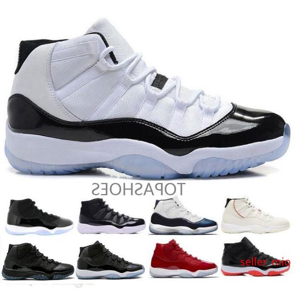 

wholesale concord high 45 11 xi 11s cap and gown prm heiress gym red chicago platinum tint space jams men basketball shoes sports