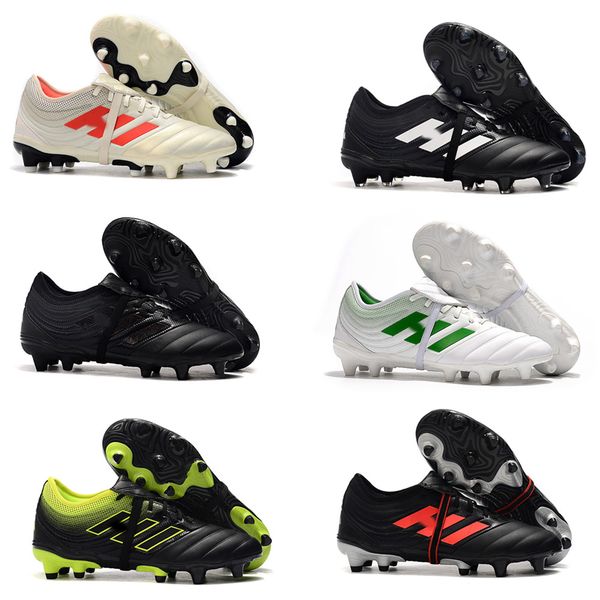 

2019 mens copa gloro 19.2 fg champagne black white green soccer football shoes boots 19 scarpe calcio cleats size 39-45