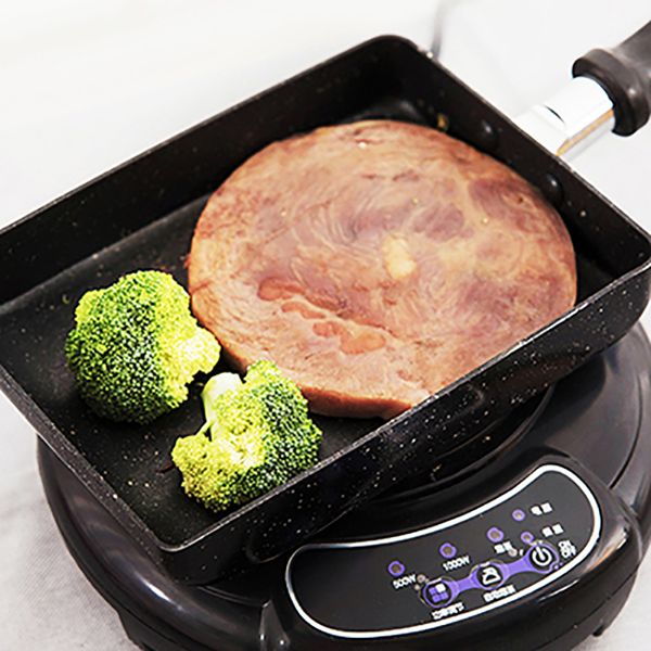 

aluminium alloy cookware pancake egg square pot nonstick frying melaleuca pan with shovel +brush stove grill cooking accessories