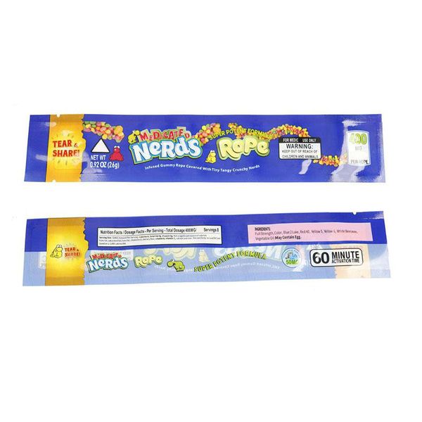 

bag food medicated packaging 6 edge 2020 styles nerds package bag sealing retail rope gummy three plastic foil edibles candy empty pzuuh, Pink;blue
