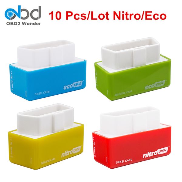 

10 pcs/lot ecoobd2 nitroobd2 chip tuning box benzine diesel cars avaliable eco obd2 nitro obd2 good chip scanner save fuel