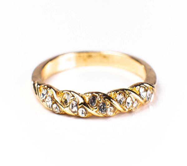 

simple twisted women wedding ring s-925 sterling silver -042, Slivery;golden