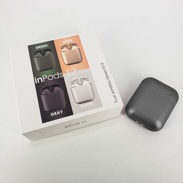 

беспроводные bluetooth наушники inpods12 tws inpods 12 macaron v5.0 стерео сотовый телефон наушники спортивные наушники sweatproof сенсорные