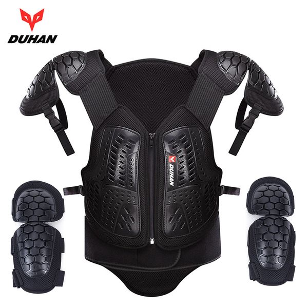 

duhan motocross off-road racing body armor waistcoat motorcycle riding protection jacket vest chest protective gear elbow pads