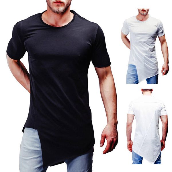 

нерегулярное mens конструктора tshirt пуловер с коротким рукавом pure mens tops дышащий вскользь подросток одежда, White;black
