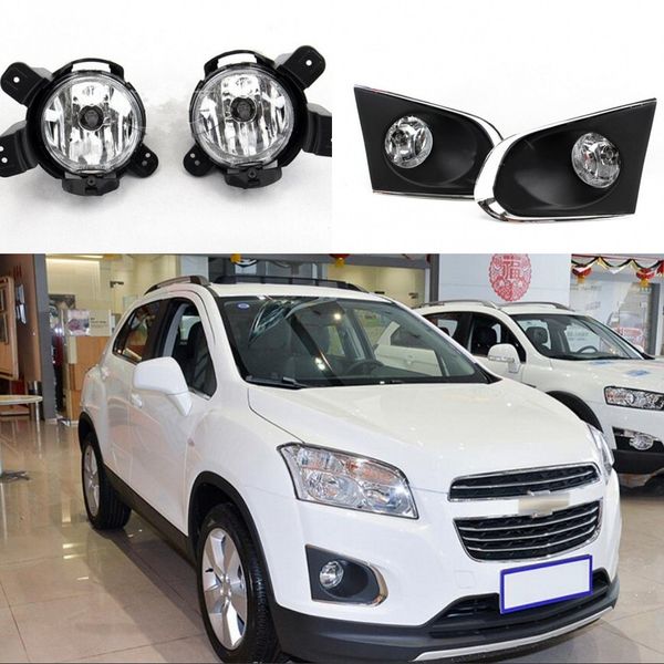 

car oem style directly replacement fog lamp lights w/bulb+switch+wire+bezel/1set for chevrolet trax 2014-2016
