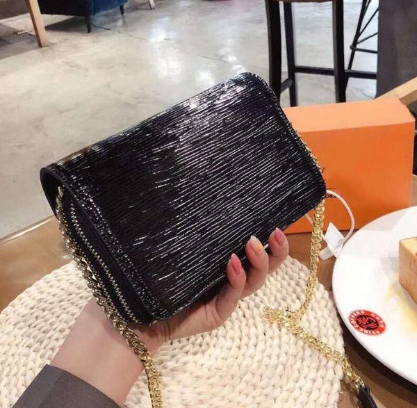 

designer women handbag luxury senior shoulder bag new style lady chain crossbody fashion double zipper bag