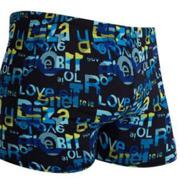 

hobbylane men swimming trunks colorful printing quick drying swim short, White;black
