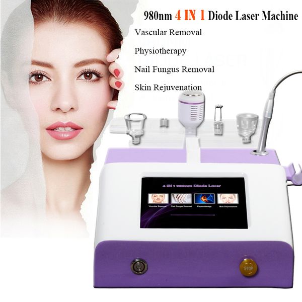 

dhl spider vein therapy facial spots removal machine diode laser 980nm acne treatment beauty clinic use, Black