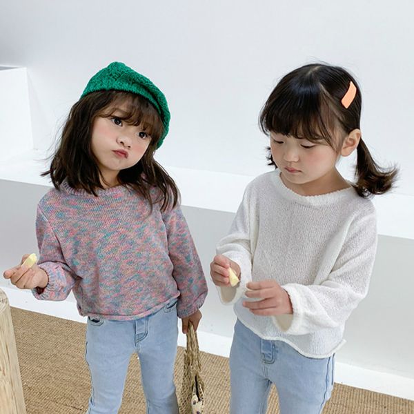 

2020 spring new arrival girls fashion knitted sweaters baby girl knit sweater, Blue