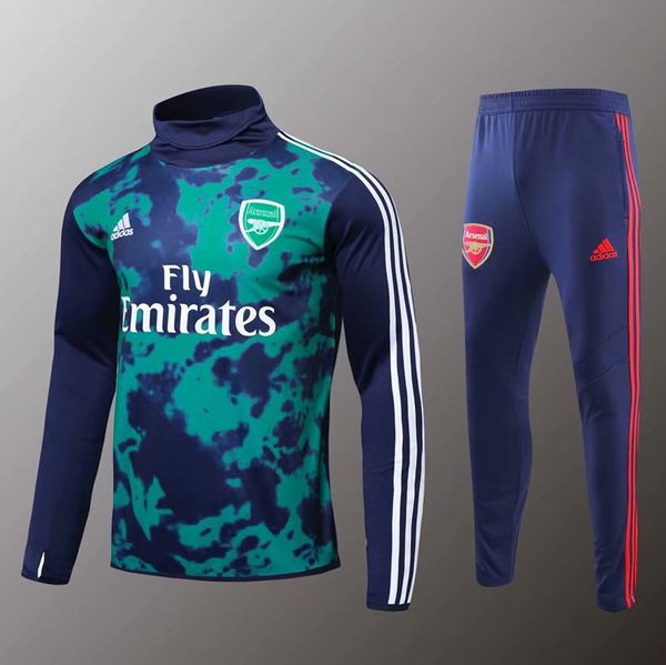 

19 20 club training suit mesut zil obamyan football sportswear aubampepesurvÃªtementde football chandal futbol football uniform track suit, Black