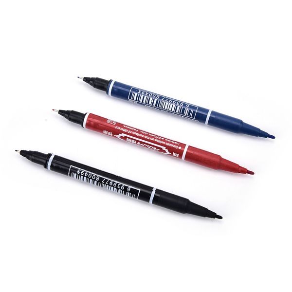 

black oily small double head mark hook line pen big head paint pen marker pen signature art supplies