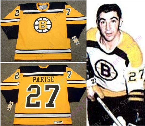 

Custom J.P. PARISE Boston Bruins 1966 CCM Vintage Throwback Jersey